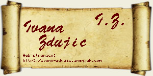 Ivana Zdujić vizit kartica